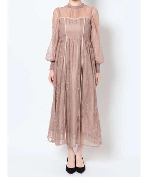 MERCURYDUO（マーキュリーデュオ）の「ビスチェセットレースドレス（ドレス・レディース・ブラウン/ミント・MEDIUM/SMALL）」の5枚目の写真