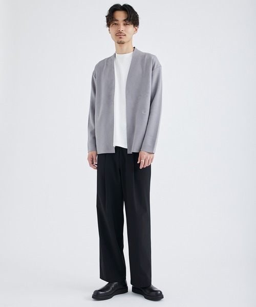 city（シティ）の「COMBI CARDIGAN/フェイクスウェードカーディガン（カーディガン/ボレロ・メンズ・ブラック/グレー・1/2/3）」の14枚目の写真