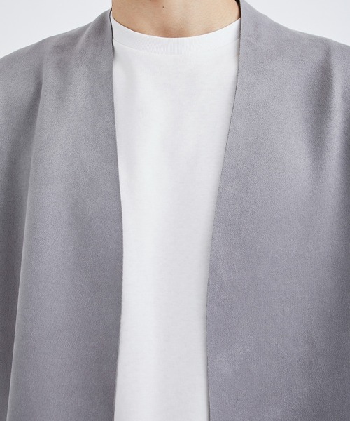 city（シティ）の「COMBI CARDIGAN/フェイクスウェードカーディガン（カーディガン/ボレロ・メンズ・ブラック/グレー・1/2/3）」の18枚目の写真