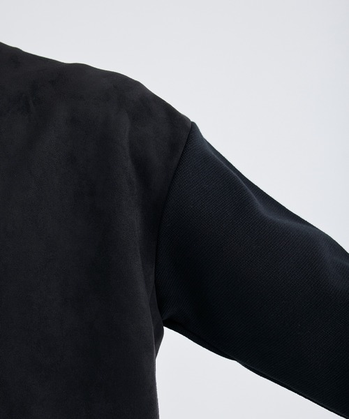 city（シティ）の「COMBI CARDIGAN/フェイクスウェードカーディガン（カーディガン/ボレロ・メンズ・ブラック/グレー・1/2/3）」の8枚目の写真