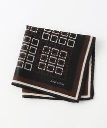 green label relaxing | ＜Luigi & Sons＞W ジオメトリック ポケットチーフ(ポケットチーフ)