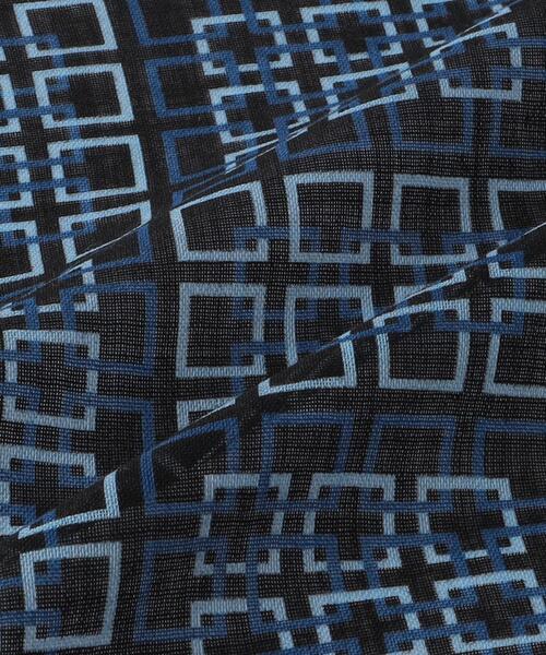 green label relaxing（グリーンレーベルリラクシング）の「＜Luigi & Sons＞W ジオメトリック ポケットチーフ（ポケットチーフ・メンズ・ダークブラウン/ネイビー・FREE）」の5枚目の写真