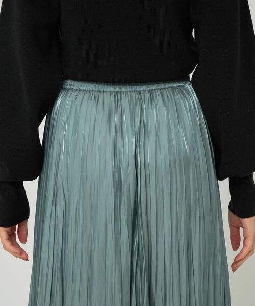 新品★green label relaxing★グロッシープリーツスカート green label relaxing（グリーンレーベルリラクシング）の「グロッシー