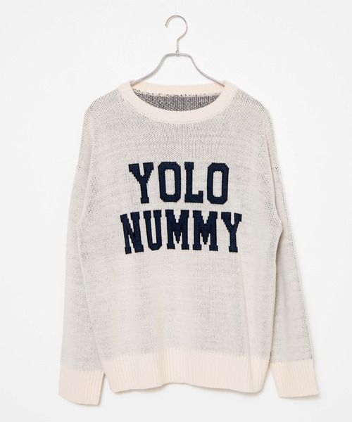 WEGO（ウィゴー）の「WEGO/ロゴジャガードニットプルオーバー（ニット/セーター・レディース・オフホワイト/ブルー系その他・FREE）」の13枚目の写真