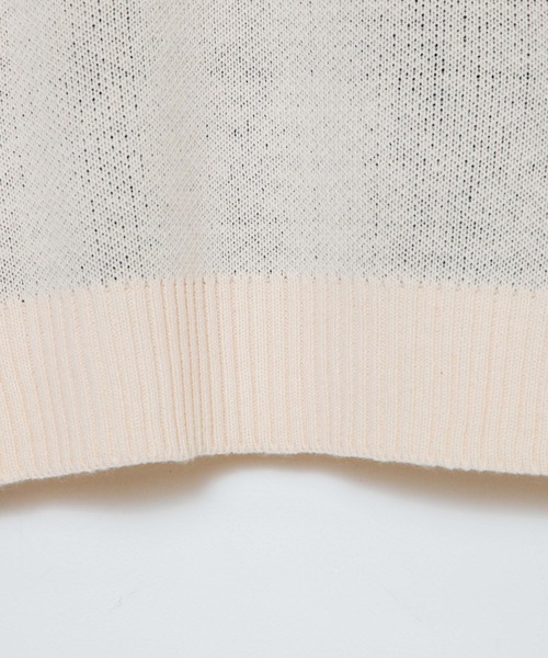 WEGO（ウィゴー）の「WEGO/ロゴジャガードニットプルオーバー（ニット/セーター・レディース・オフホワイト/ブルー系その他・FREE）」の6枚目の写真