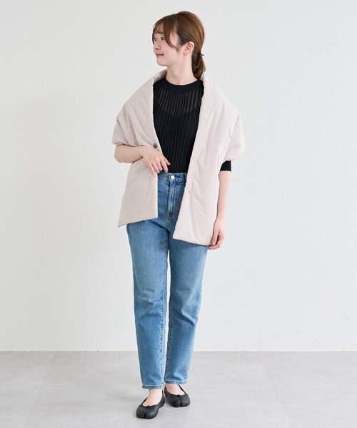 russet(ラシット)の「ダウンストール(O-028)(ストール/ショール・レディース・ブラック/ベージュ/ブルー・FREE)」の15枚目の写真
