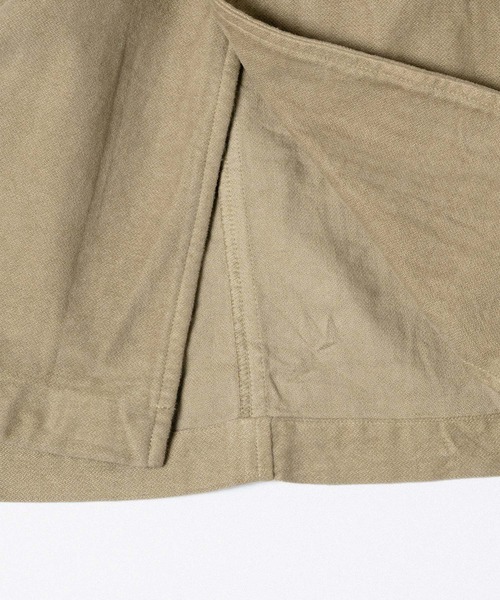 quadro（クオドロ）の「リクライドクロスアトリエコート（ステンカラーコート・メンズ・ネイビー/カーキ・MEDIUM）」の16枚目の写真