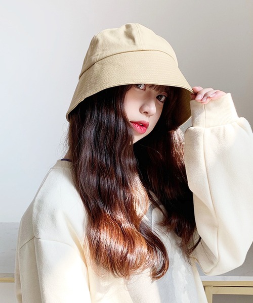 EPICKS（エピックス）の「ツイルカラーバケットハット（ハット・レディース・ブラック/アイボリー/ベージュ/ネイビー・F）」の5枚目の写真