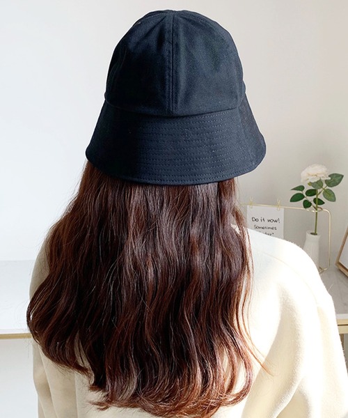 EPICKS（エピックス）の「ツイルカラーバケットハット（ハット・レディース・ブラック/アイボリー/ベージュ/ネイビー・F）」の6枚目の写真