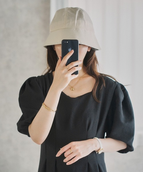 EPICKS（エピックス）の「ツイルカラーバケットハット（ハット・レディース・ブラック/アイボリー/ベージュ/ネイビー・F）」の21枚目の写真