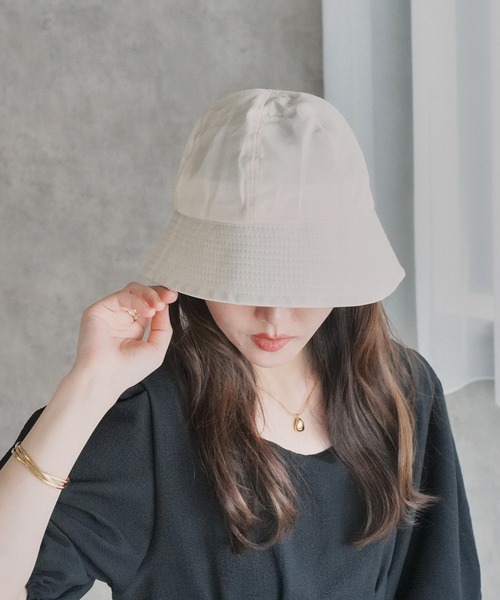 EPICKS（エピックス）の「ツイルカラーバケットハット（ハット・レディース・ブラック/アイボリー/ベージュ/ネイビー・F）」の22枚目の写真