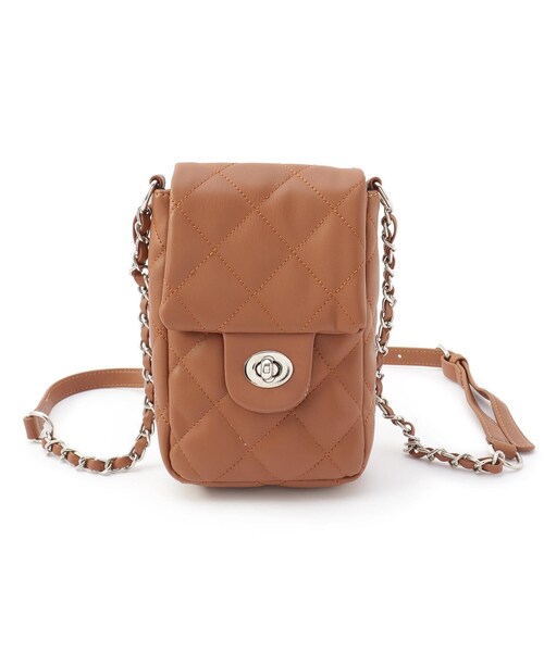 ITS'DEMO（イッツデモ）の「【WEB限定】縦型キルトミニショルダー（ショルダーバッグ・レディース・ブラック/オリーブ/アイボリー/キャメル・00）」の4枚目の写真