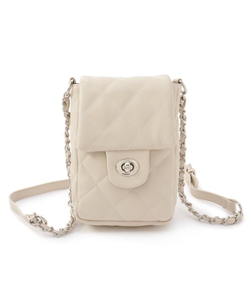 ITS'DEMO（イッツデモ）の「【WEB限定】縦型キルトミニショルダー（ショルダーバッグ・レディース・ブラック/オリーブ/アイボリー/キャメル・00）」の2枚目の写真