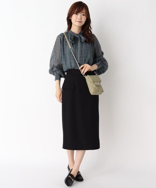 ITS'DEMO（イッツデモ）の「【WEB限定】縦型キルトミニショルダー（ショルダーバッグ・レディース・ブラック/オリーブ/アイボリー/キャメル・00）」の19枚目の写真