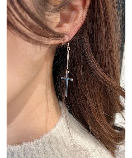 EATME（イートミー）の「EATME×クロスピアス（ピアス（両耳用））」 - WEAR 