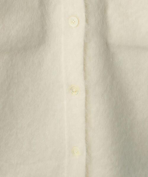 BEAUTY&YOUTH UNITED ARROWS（ビューティーアンドユースユナイテッドアローズ）の「モヘヤミックス CPOシャツニットカーディガン（カーディガン/ボレロ・レディース・オフホワイト/ダークブラウン・FREE）」の11枚目の写真