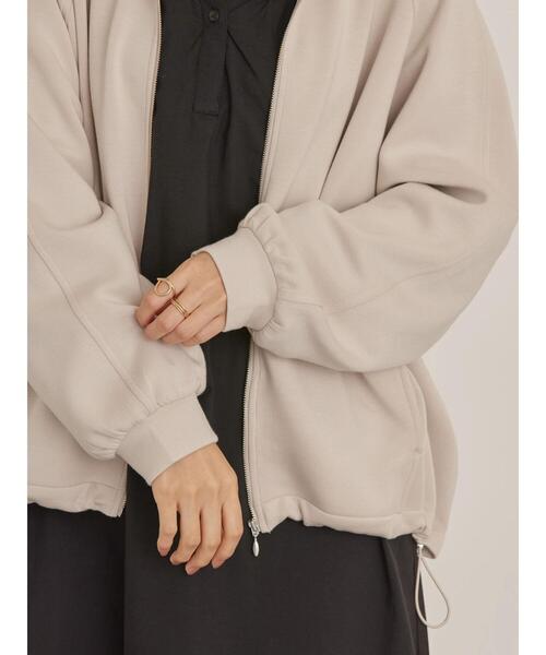 AMERICAN HOLIC（アメリカンホリック）の「ポンチZIPパーカー（パーカー・レディース・グリーン/グレイッシュベージュ/ブラック/オレンジ・M/L）」の5枚目の写真