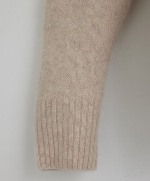 ROPE'（ロペ）の「チャイニーズラクーンウールVネックカーディガン（カーディガン/ボレロ・レディース・ダークブラウン/ターコイズブルー/ベージュ系その他2・38）」の8枚目の写真