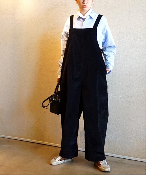 ジャーナルスタンダード　LUXE♪コーデュロイ　黒サロペット/オーバーオール JOURNAL STANDARD LUXE（ジャーナルスタンダード ラックス）の