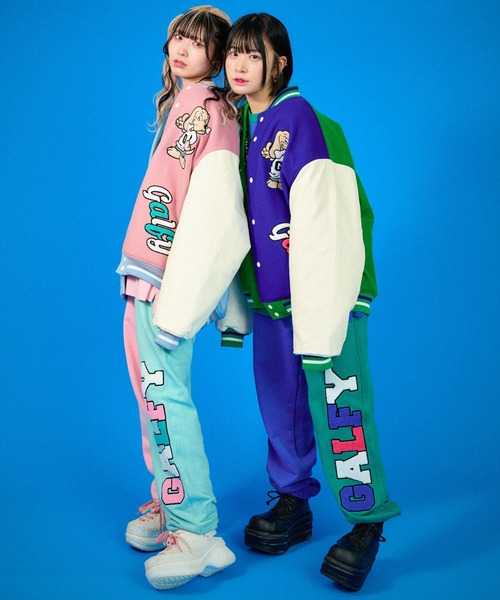 GALFY(ガルフィー)の「【GALFY/ガルフィー】クレイジーわんわん大学ジャケット/スタジャン(スタジャン・メンズ・グリーン系その他/ブルー系その他/ブラック×レッド・L/XL)」の5枚目の写真