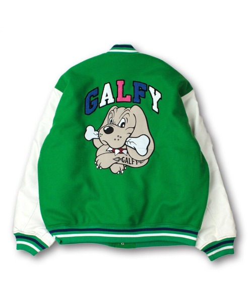 GALFY(ガルフィー)の「【GALFY/ガルフィー】クレイジーわんわん大学ジャケット/スタジャン(スタジャン・メンズ・グリーン系その他/ブルー系その他/ブラック×レッド・L/XL)」の16枚目の写真