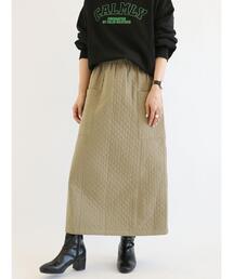 Samansa Mos2 blue | キルティングスカート(スカート)