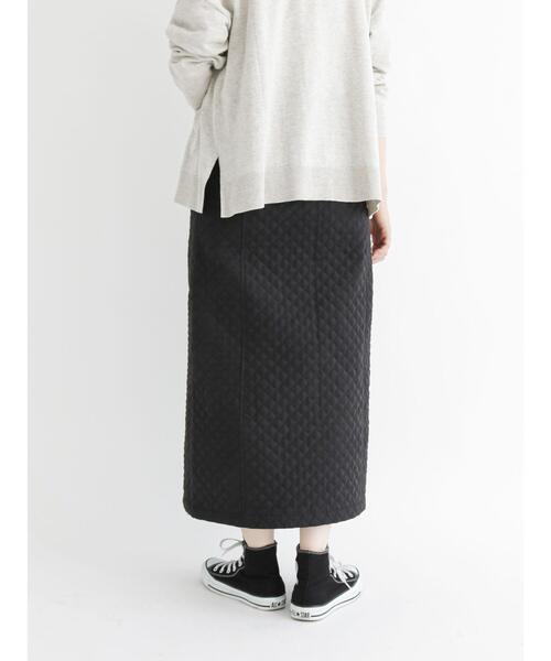 Samansa Mos2 blue（サマンサモスモスブルー）の「キルティングスカート（スカート・レディース・ブラック/カーキ/キナリ・ﾌﾘ-）」の22枚目の写真