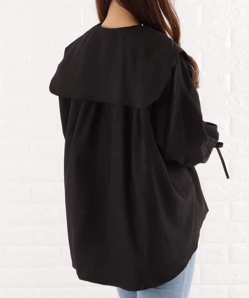 Lace Ladies（レースレディース）の「ビッグカラーフレアチュニックブラウス（シャツ/ブラウス・レディース・ブルー/ブラック/ホワイト・M）」の5枚目の写真