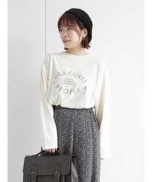 ehka sopo | サークルロゴプリントロンT(Tシャツ/カットソー)