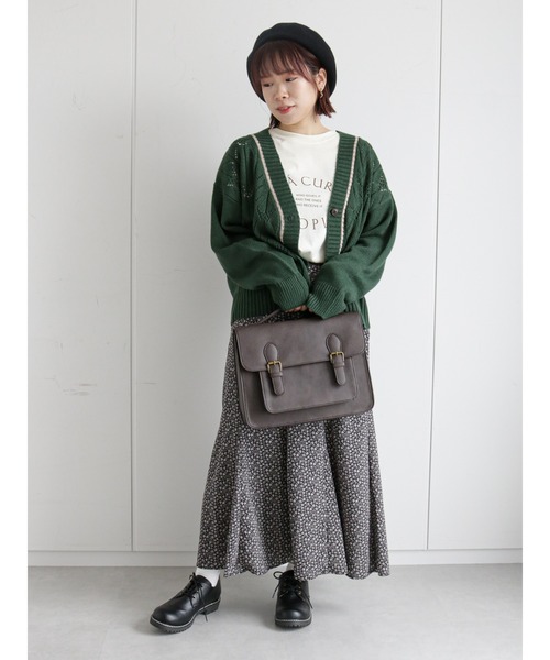 ehka sopo（エヘカソポ）の「サークルロゴプリントロンT（Tシャツ/カットソー・レディース・グレー/ブラック/オフホワイト/キナリ・ﾌﾘ-）」の11枚目の写真