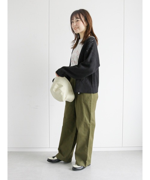 ehka sopo（エヘカソポ）の「サークルロゴプリントロンT（Tシャツ/カットソー・レディース・グレー/ブラック/オフホワイト/キナリ・ﾌﾘ-）」の16枚目の写真