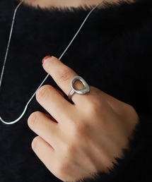 【cheriella】オープン変形サークルデザインリング