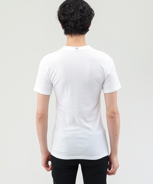 TAKEO KIKUCHI(タケオキクチ)の「【MADE IN JAPAN】ベーシック 半袖クルーネック Tシャツ(ルームウェア/パジャマ・メンズ・ホワイト/ライトグレー/ブラック・02/03)」の21枚目の写真