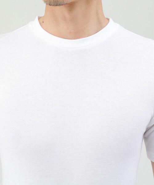 TAKEO KIKUCHI(タケオキクチ)の「【MADE IN JAPAN】ベーシック 半袖クルーネック Tシャツ(ルームウェア/パジャマ・メンズ・ホワイト/ライトグレー/ブラック・02/03)」の20枚目の写真