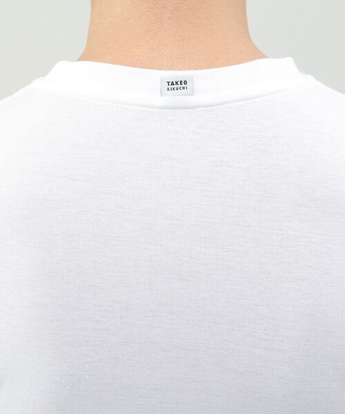 TAKEO KIKUCHI(タケオキクチ)の「【MADE IN JAPAN】ベーシック 半袖クルーネック Tシャツ(ルームウェア/パジャマ・メンズ・ホワイト/ライトグレー/ブラック・02/03)」の19枚目の写真