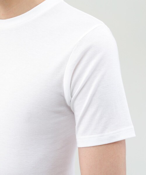 TAKEO KIKUCHI(タケオキクチ)の「【MADE IN JAPAN】ベーシック 半袖クルーネック Tシャツ(ルームウェア/パジャマ・メンズ・ホワイト/ライトグレー/ブラック・02/03)」の18枚目の写真