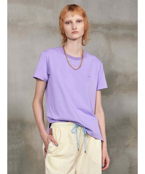 PAMEO POSE（パメオポーズ）の「My T-shirts（Tシャツ/カットソー・レディース・ホワイト/ブラック/パープル/オレンジ・FREE）」の4枚目の写真