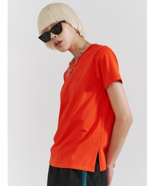 PAMEO POSE（パメオポーズ）の「My T-shirts（Tシャツ/カットソー・レディース・ホワイト/ブラック/パープル/オレンジ・FREE）」の5枚目の写真