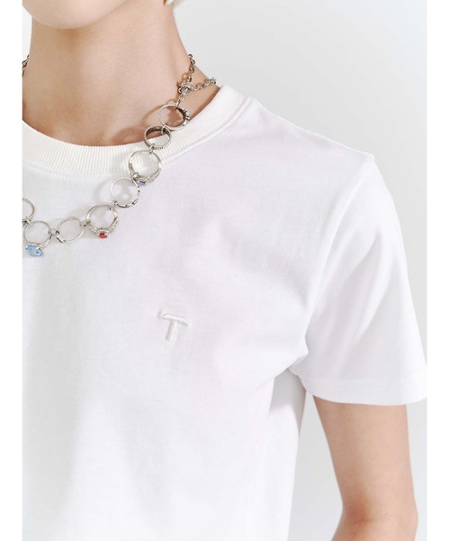 PAMEO POSE（パメオポーズ）の「My T-shirts（Tシャツ/カットソー・レディース・ホワイト/ブラック/パープル/オレンジ・FREE）」の9枚目の写真