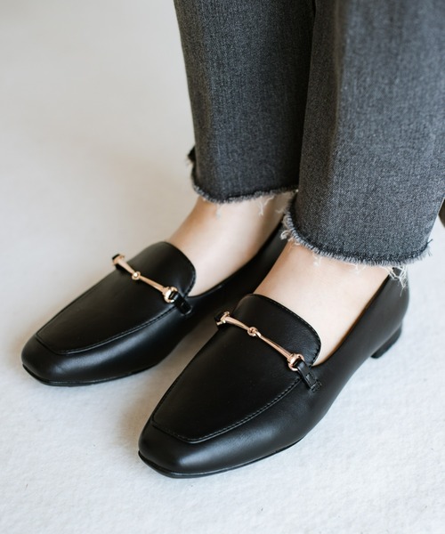 ラクとキレイ】3E／2cmヒール ビットローファー（ローファー）｜AcureZ