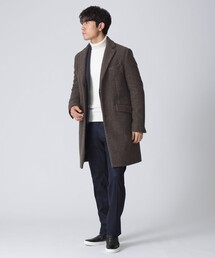 格安『EPOCA UOMO エポカウォモ』チェスターコート ツイード Mサイズ 70581507_b_02_215.jpg