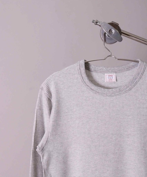 JEMORGAN(ジェーイーモーガン)の「(LK)【JEMORGAN】【パックT】ワッフル 長袖 Tシャツ(Tシャツ/カットソー・メンズ・ホワイト/ブラック/杢グレー/ナチュラル・MEDIUM/LARGE/X-LARGE)」の3枚目の写真