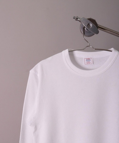 JEMORGAN(ジェーイーモーガン)の「(LK)【JEMORGAN】【パックT】ワッフル 長袖 Tシャツ(Tシャツ/カットソー・メンズ・ホワイト/ブラック/杢グレー/ナチュラル・MEDIUM/LARGE/X-LARGE)」の1枚目の写真