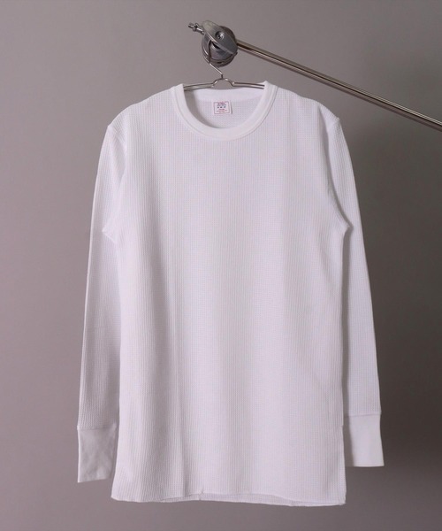 JEMORGAN(ジェーイーモーガン)の「(LK)【JEMORGAN】【パックT】ワッフル 長袖 Tシャツ(Tシャツ/カットソー・メンズ・ホワイト/ブラック/杢グレー/ナチュラル・MEDIUM/LARGE/X-LARGE)」の5枚目の写真