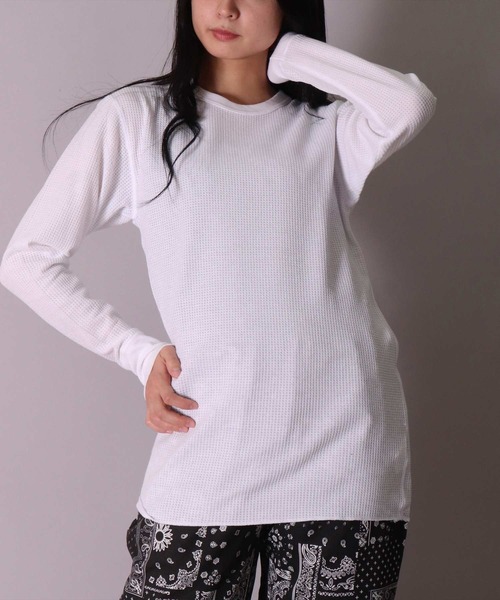 JEMORGAN(ジェーイーモーガン)の「(LK)【JEMORGAN】【パックT】ワッフル 長袖 Tシャツ(Tシャツ/カットソー・メンズ・ホワイト/ブラック/杢グレー/ナチュラル・MEDIUM/LARGE/X-LARGE)」の10枚目の写真