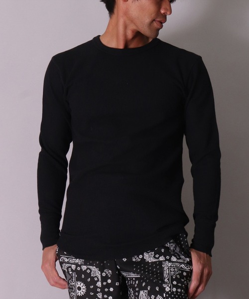 JEMORGAN(ジェーイーモーガン)の「(LK)【JEMORGAN】【パックT】ワッフル 長袖 Tシャツ(Tシャツ/カットソー・メンズ・ホワイト/ブラック/杢グレー/ナチュラル・MEDIUM/LARGE/X-LARGE)」の12枚目の写真