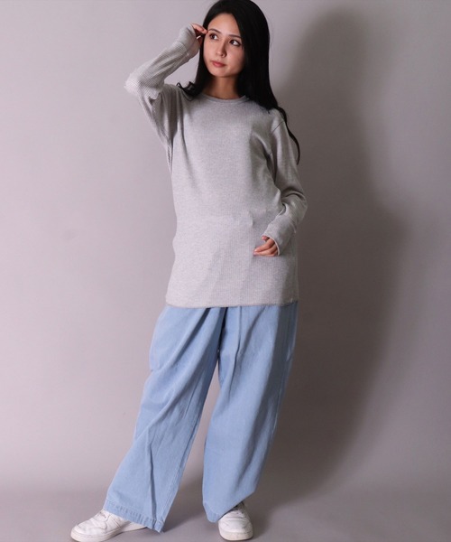 JEMORGAN(ジェーイーモーガン)の「(LK)【JEMORGAN】【パックT】ワッフル 長袖 Tシャツ(Tシャツ/カットソー・メンズ・ホワイト/ブラック/杢グレー/ナチュラル・MEDIUM/LARGE/X-LARGE)」の13枚目の写真