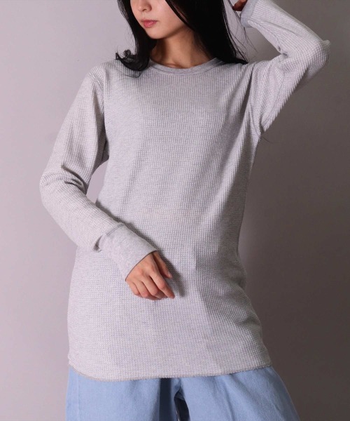 JEMORGAN(ジェーイーモーガン)の「(LK)【JEMORGAN】【パックT】ワッフル 長袖 Tシャツ(Tシャツ/カットソー・メンズ・ホワイト/ブラック/杢グレー/ナチュラル・MEDIUM/LARGE/X-LARGE)」の14枚目の写真