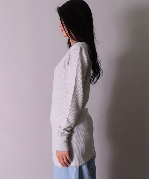 JEMORGAN(ジェーイーモーガン)の「(LK)【JEMORGAN】【パックT】ワッフル 長袖 Tシャツ(Tシャツ/カットソー・メンズ・ホワイト/ブラック/杢グレー/ナチュラル・MEDIUM/LARGE/X-LARGE)」の15枚目の写真