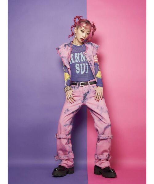 トップス anna jouetie（ジュエティ）の「ANNA SUI メッシュフィットトップス